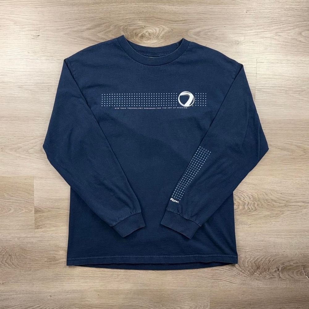Vintage 00s Dye Paintball Dot Matrix Tech Long Sleeve Graphic Tee XL